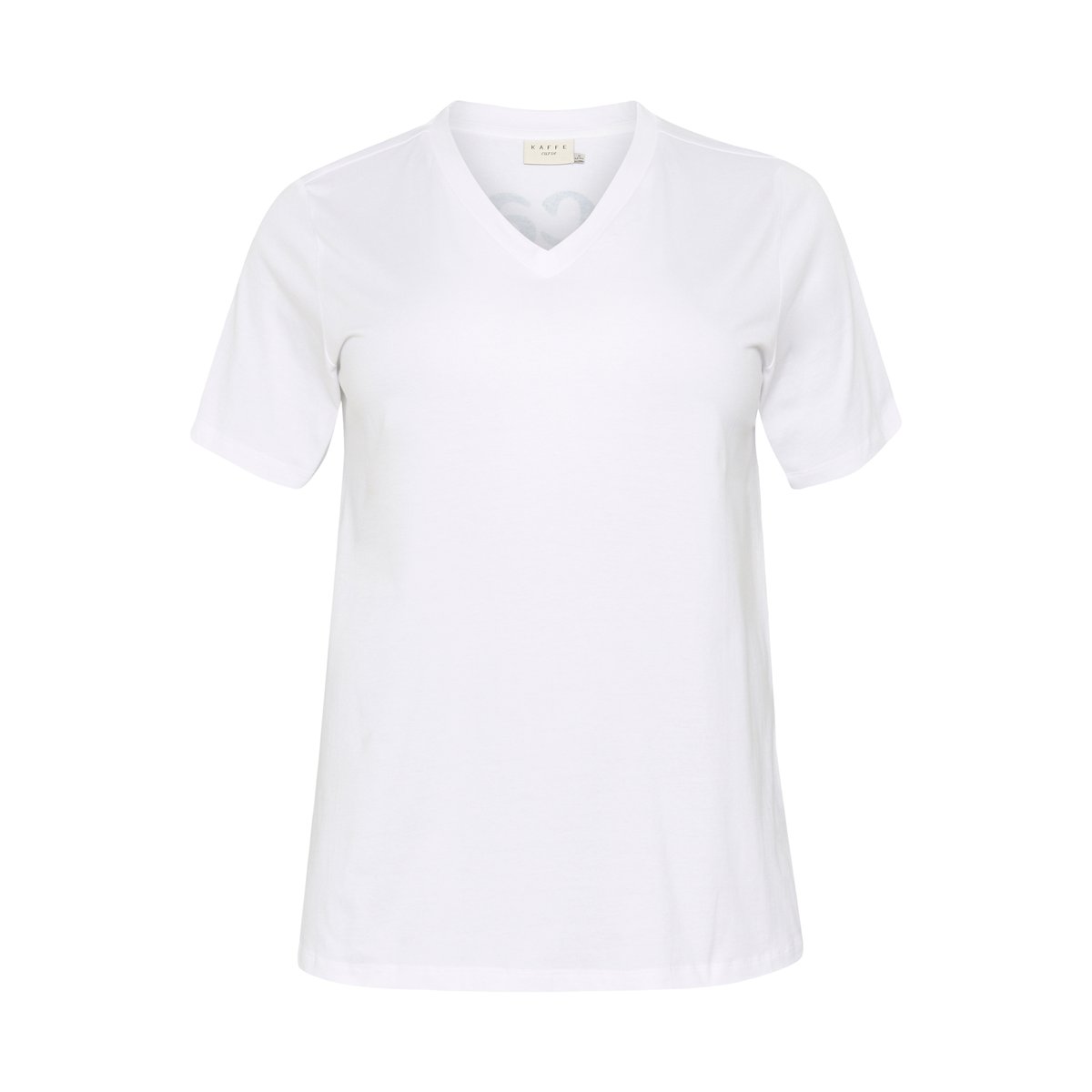 T-shirt blanc optical white, KAFFE CURVE