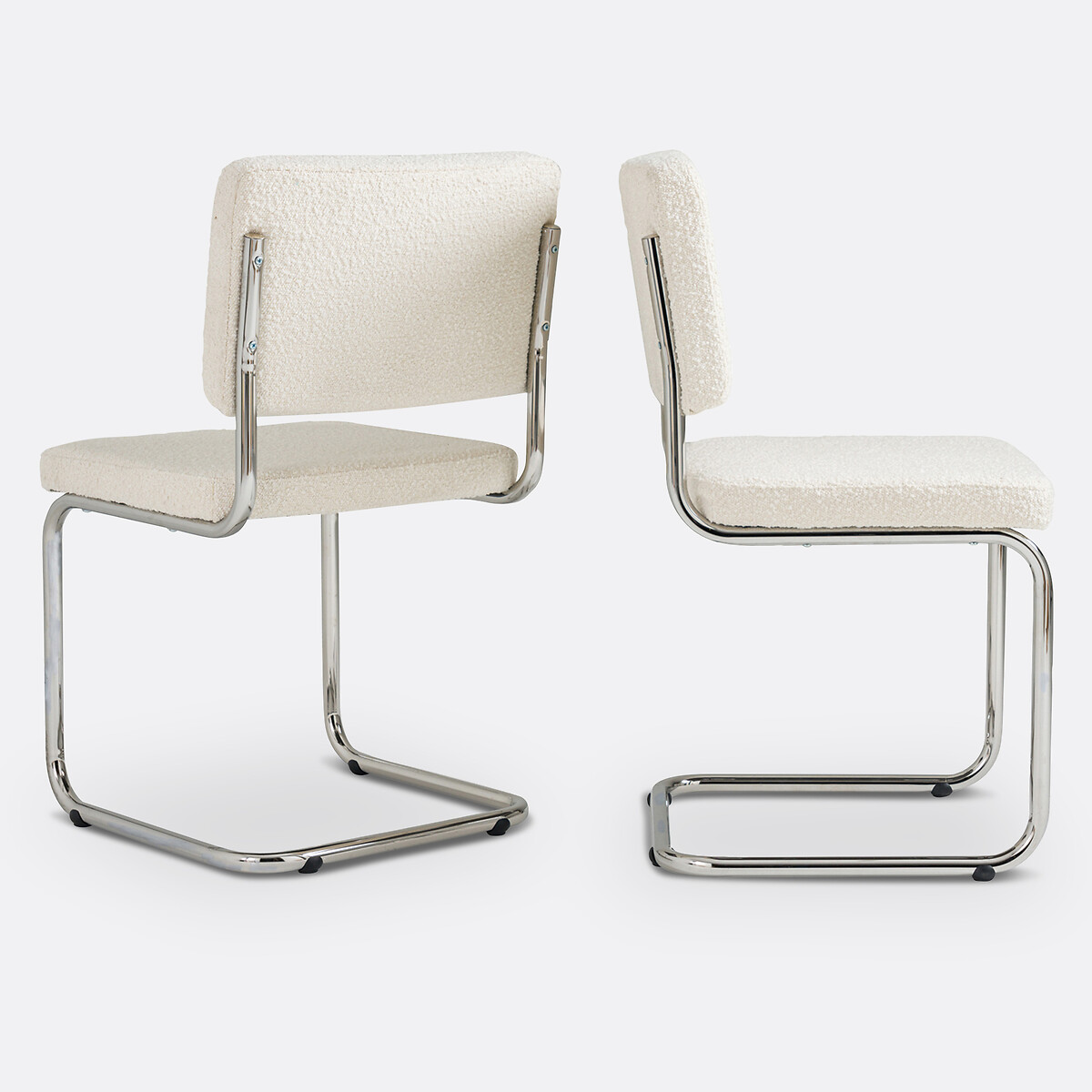 Lot 2 de chaises bouclette, Sarva ecru, LA REDOUTE INTERIEURS