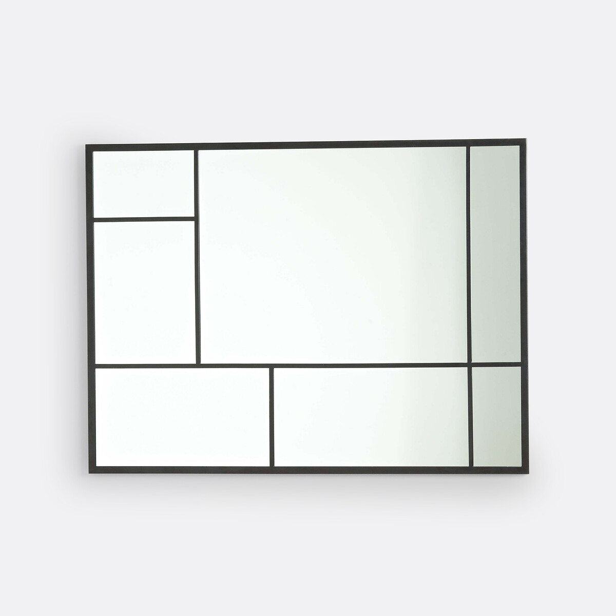 Miroir métal style industriel 120x90 cm, Lenaig noir, LA REDOUTE INTERIEURS