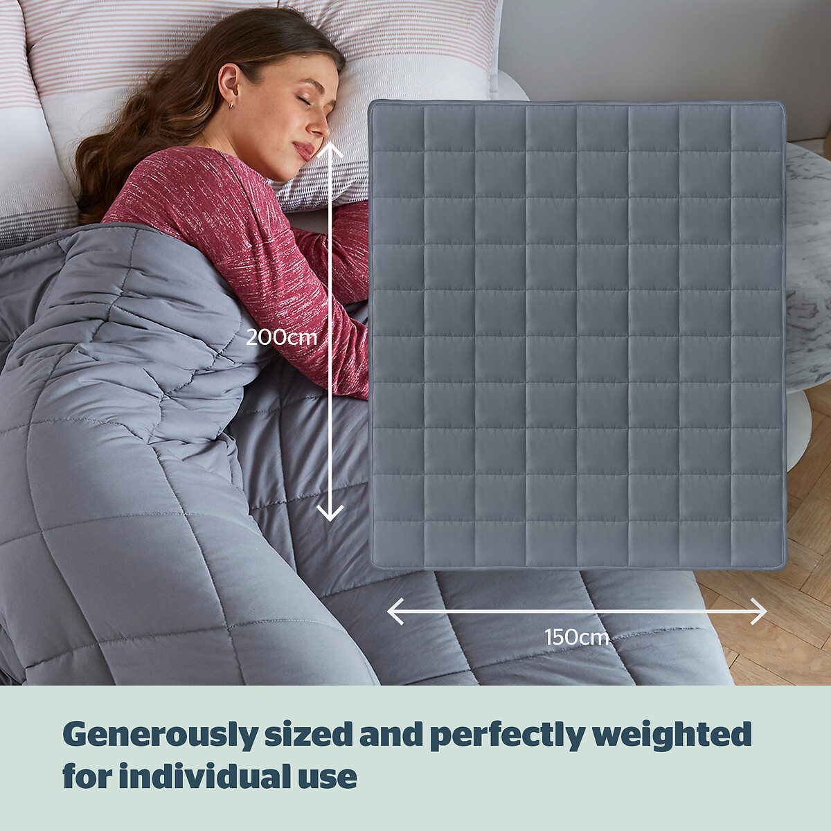 Weighted Blanket 9Kg grey, SILENTNIGHT