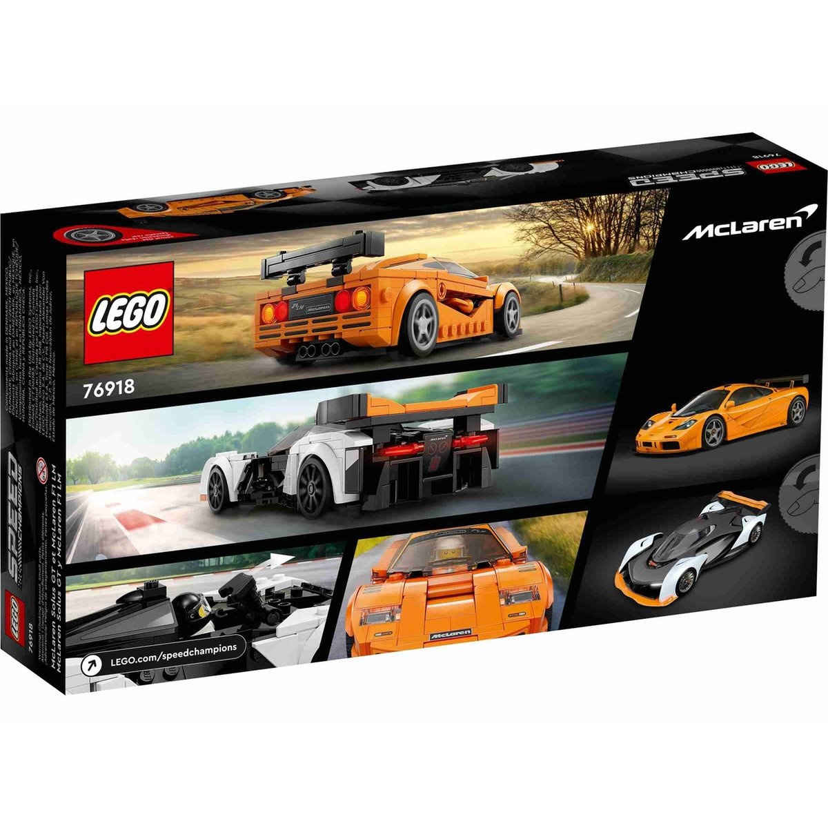 Speed Champions McLaren Solus GT et McLaren F1 LM multicolore, LEGO