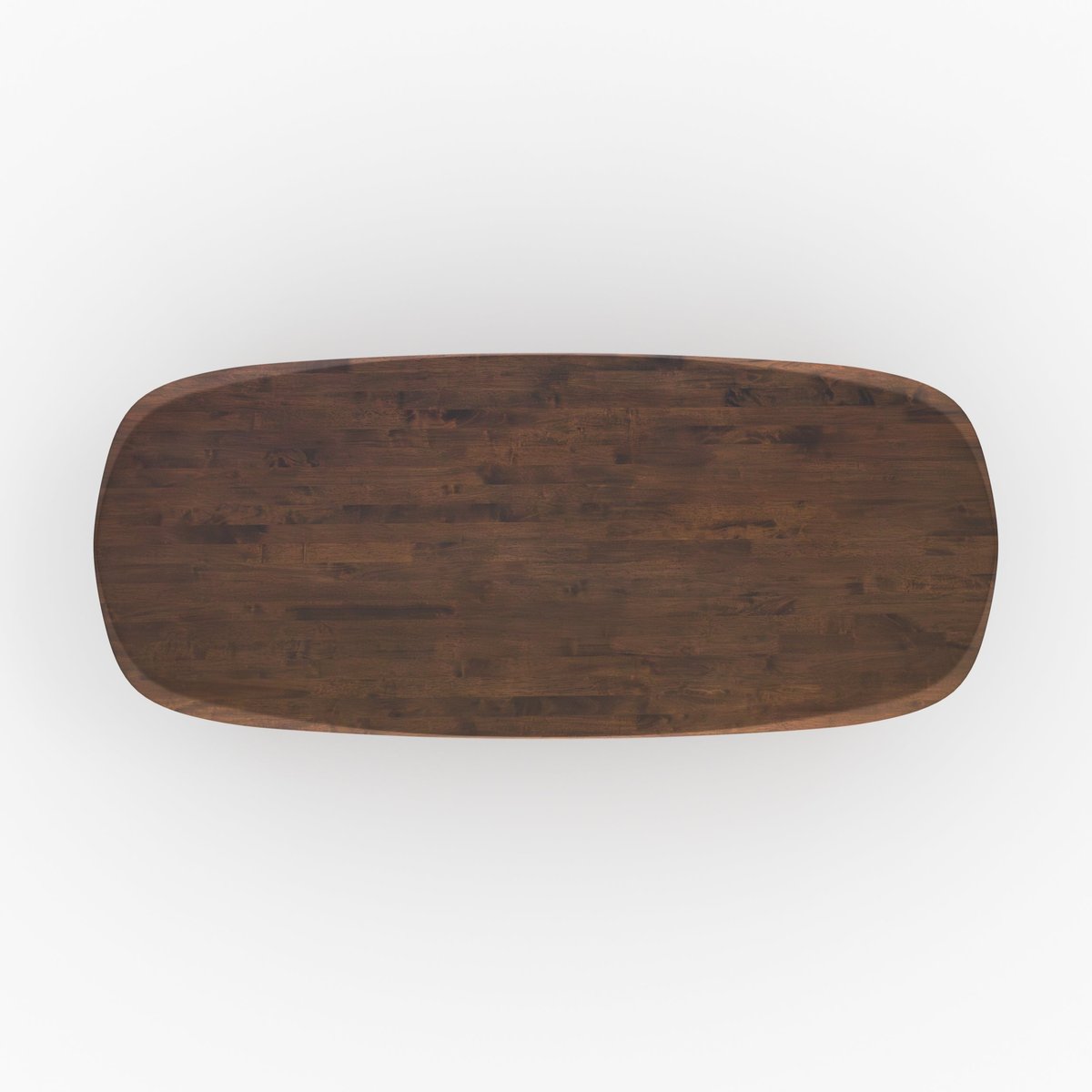 Table rectangulaire en bois d'hévéa massif - MERLIN marron foncé, MAISON PAVANE
