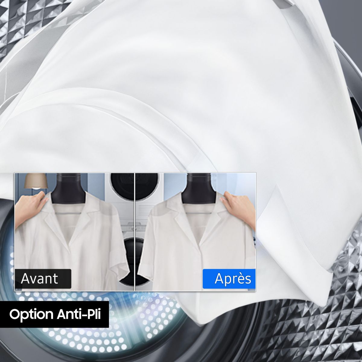 Sèche linge pompe à chaleur DV90CGC0A0AH blanc, SAMSUNG