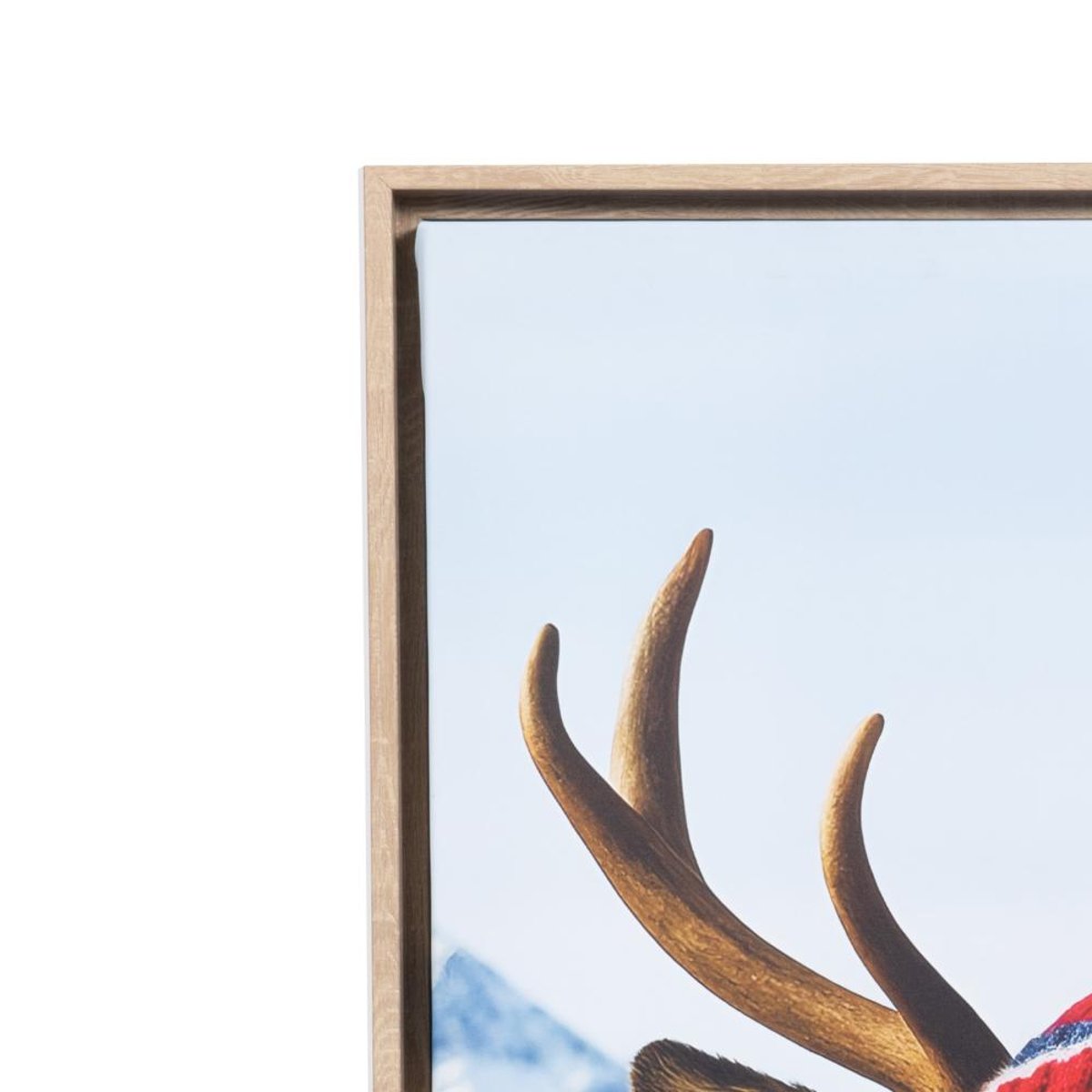 Toile cerf au ski 60x90 cm multicolore, AMADEUS