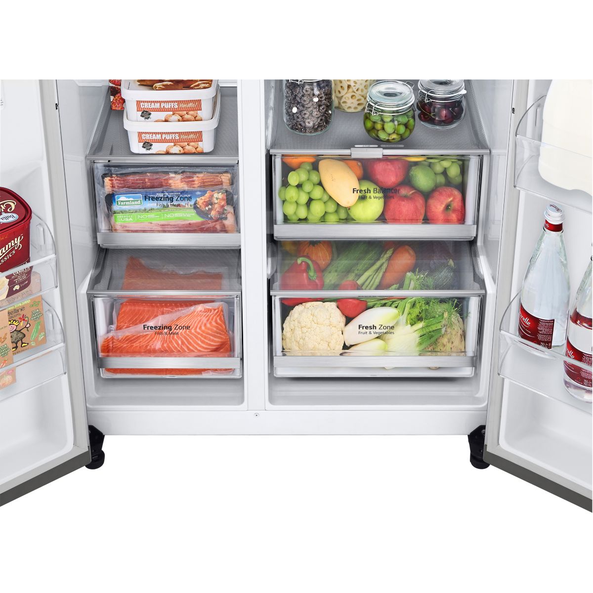 Réfrigérateur Américain GSXV80PZLE InstaView platinium, LG