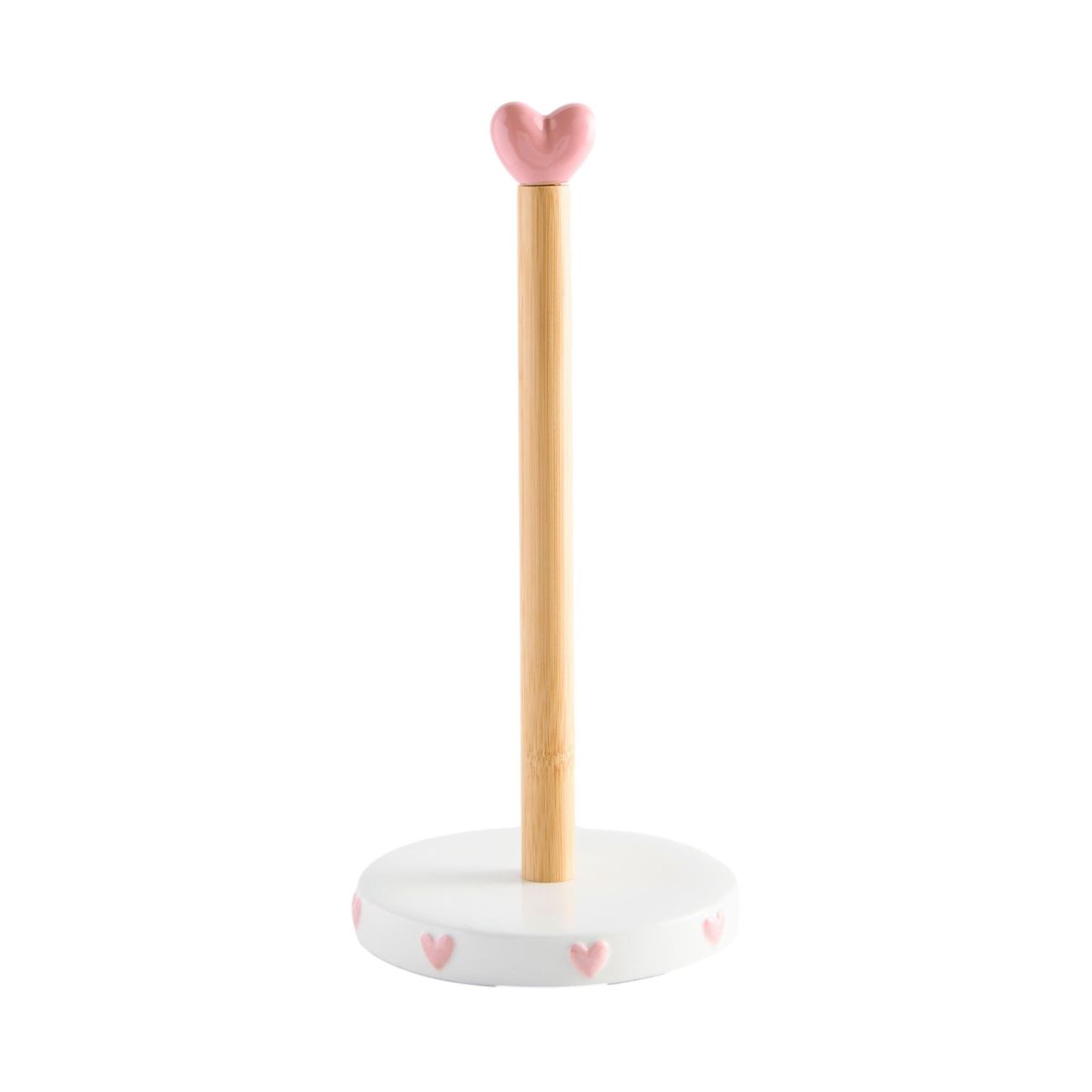 Porte essuie-tout en céramique cœur rose, NEXT