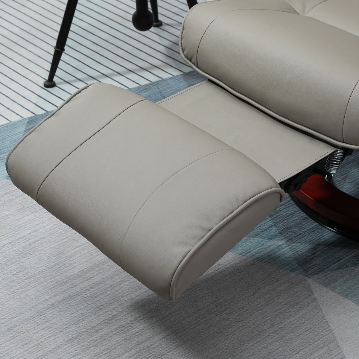 fauteuil inclinable Revêtement synthétique gris, HOMCOM
