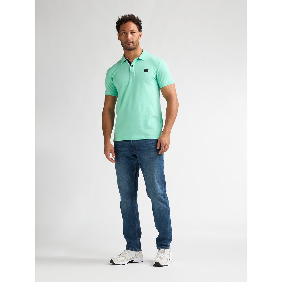 Polo à manches courtes solnaciente vert green aqua, PETROL INDUSTRIES