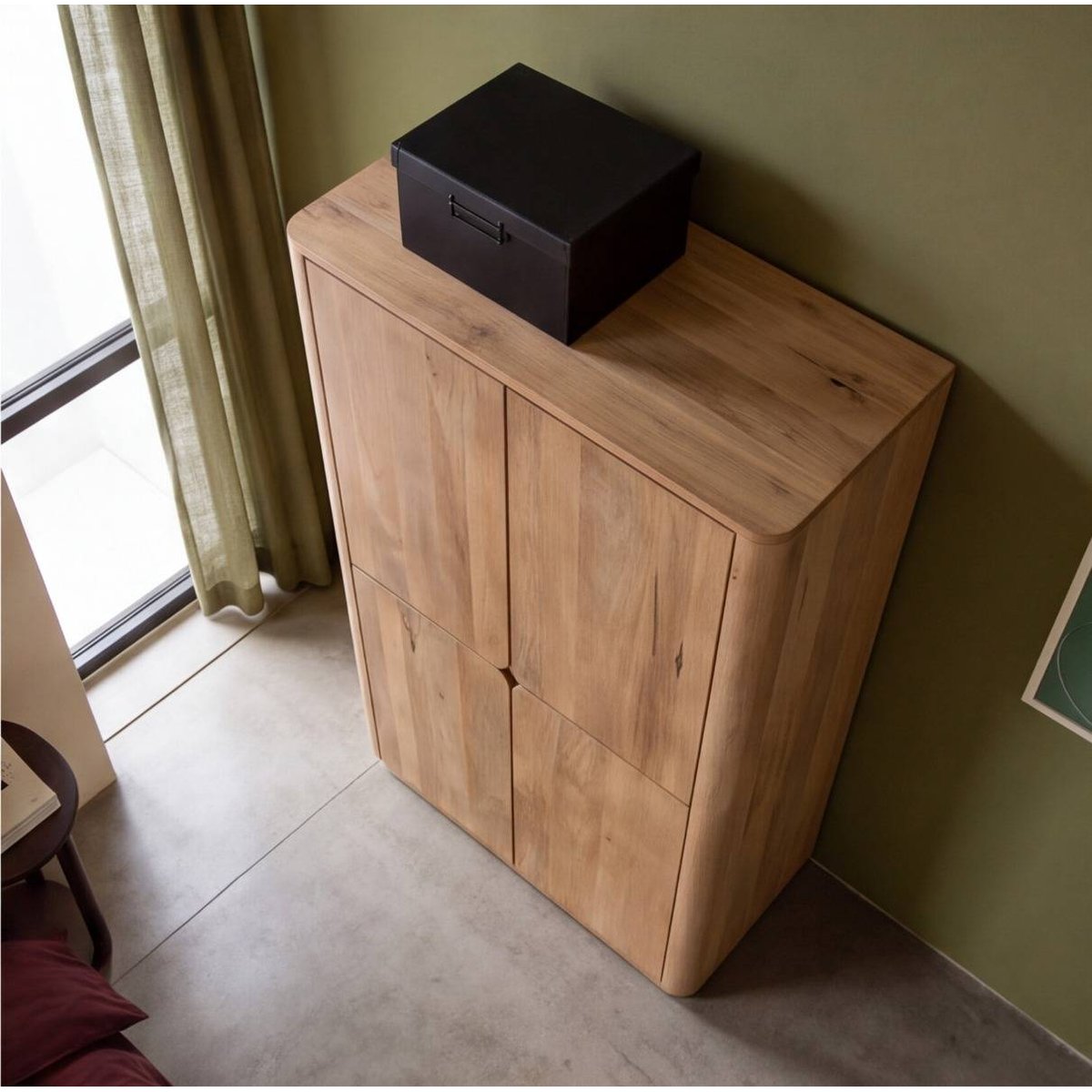 Armoire en bois de manguier LUMEYA bois clair, MADE IN MEUBLES