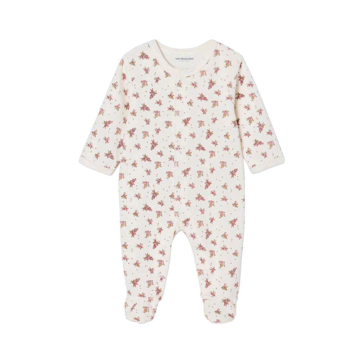 Ensemble pyjama bébé + 2 bodies coffret cadeau naissance écru, VERTBAUDET