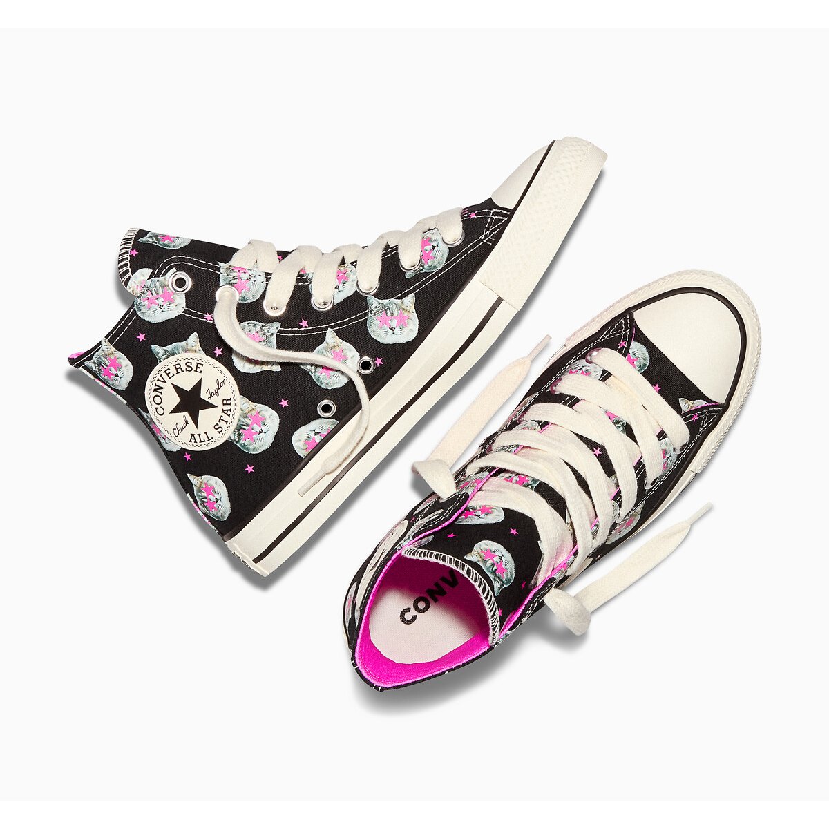 Baskets CHUCK TAYLOR ALL STAR HI SOFT GOTH GRAPHIC noir/fuchsia, CONVERSE