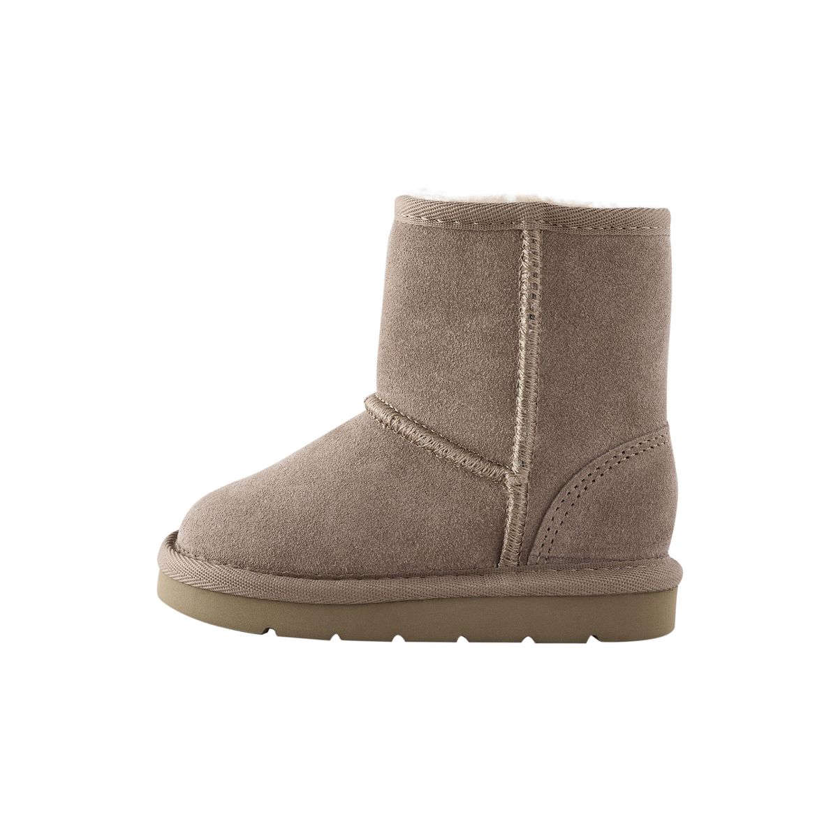 Bottes hautes à enfiler en daim déperlant marron mink, NEXT