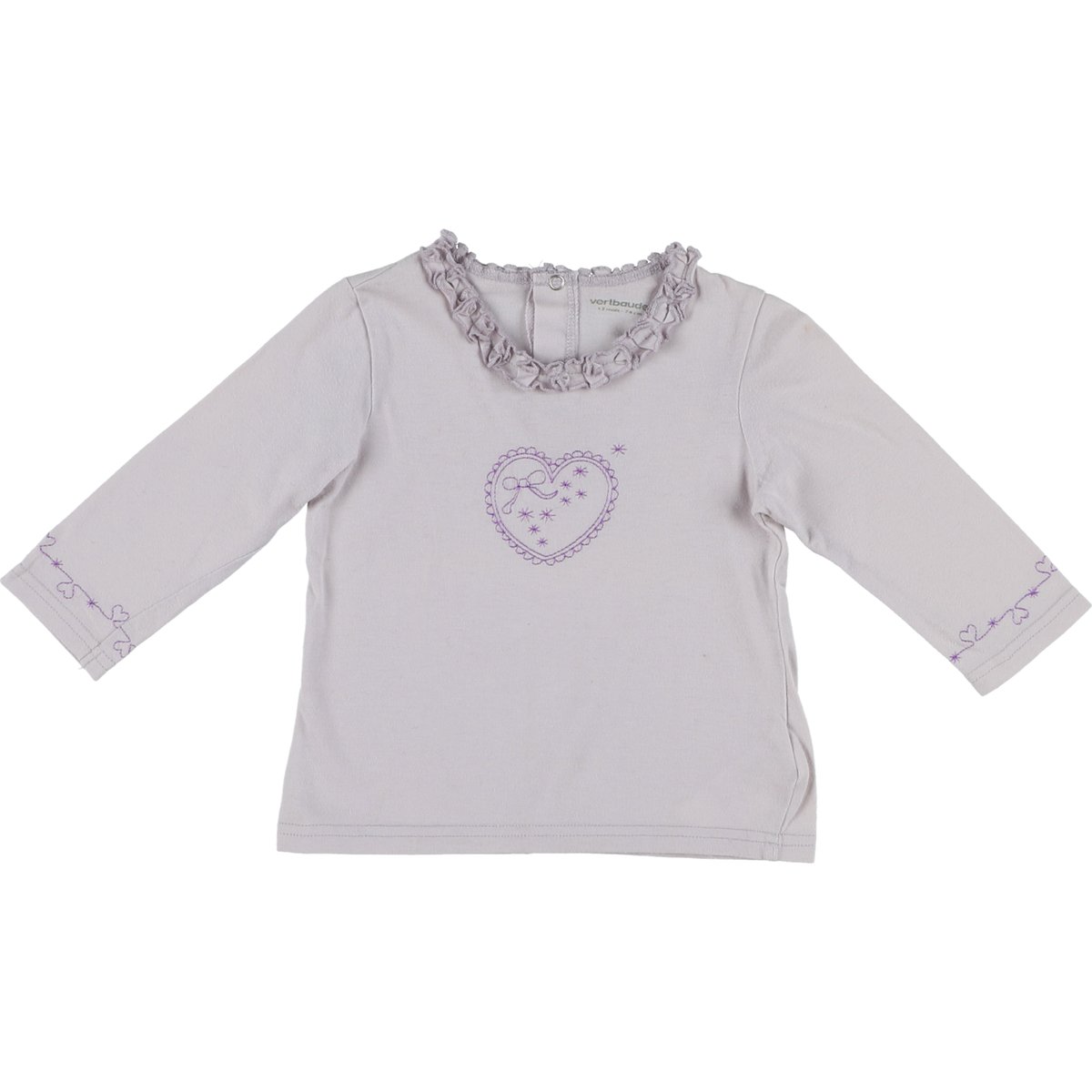 T-Shirt - Très bon état mauve, VERTBAUDET