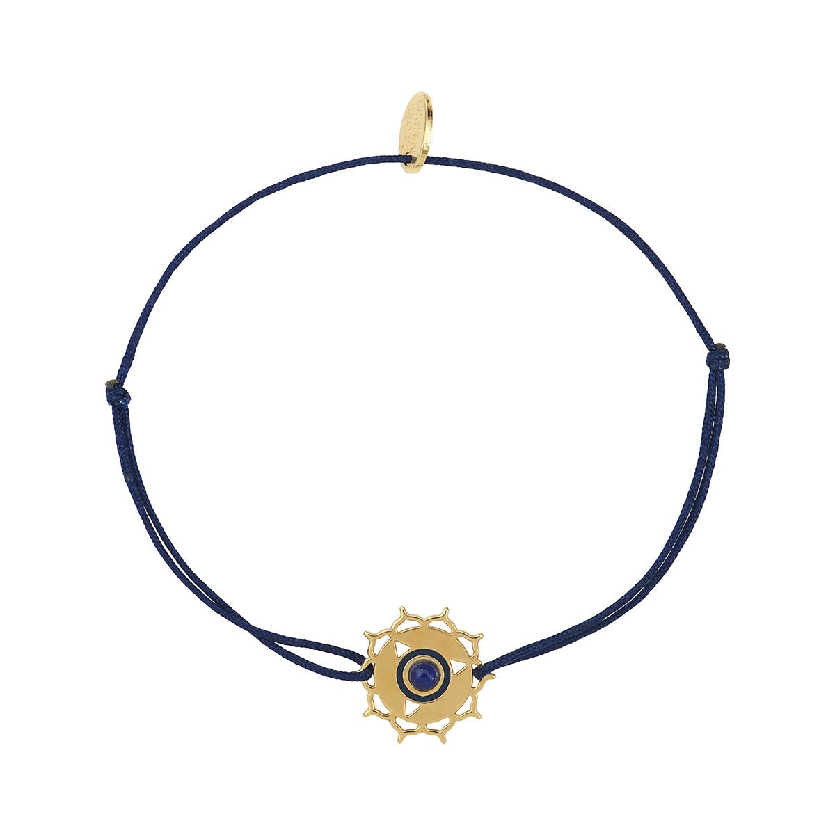 Bracelet cordon chakras "i speak" lapis lazuli bleu, CAROLINE NAJMAN