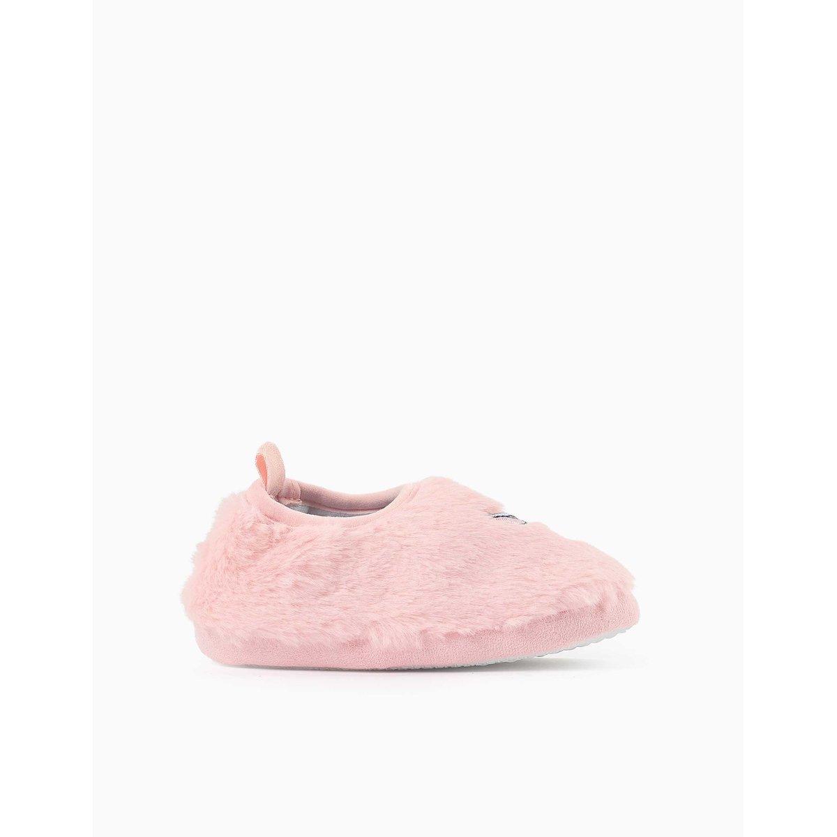 Chaussons en peluche avec broderie Stitch rose clair, ZIPPY