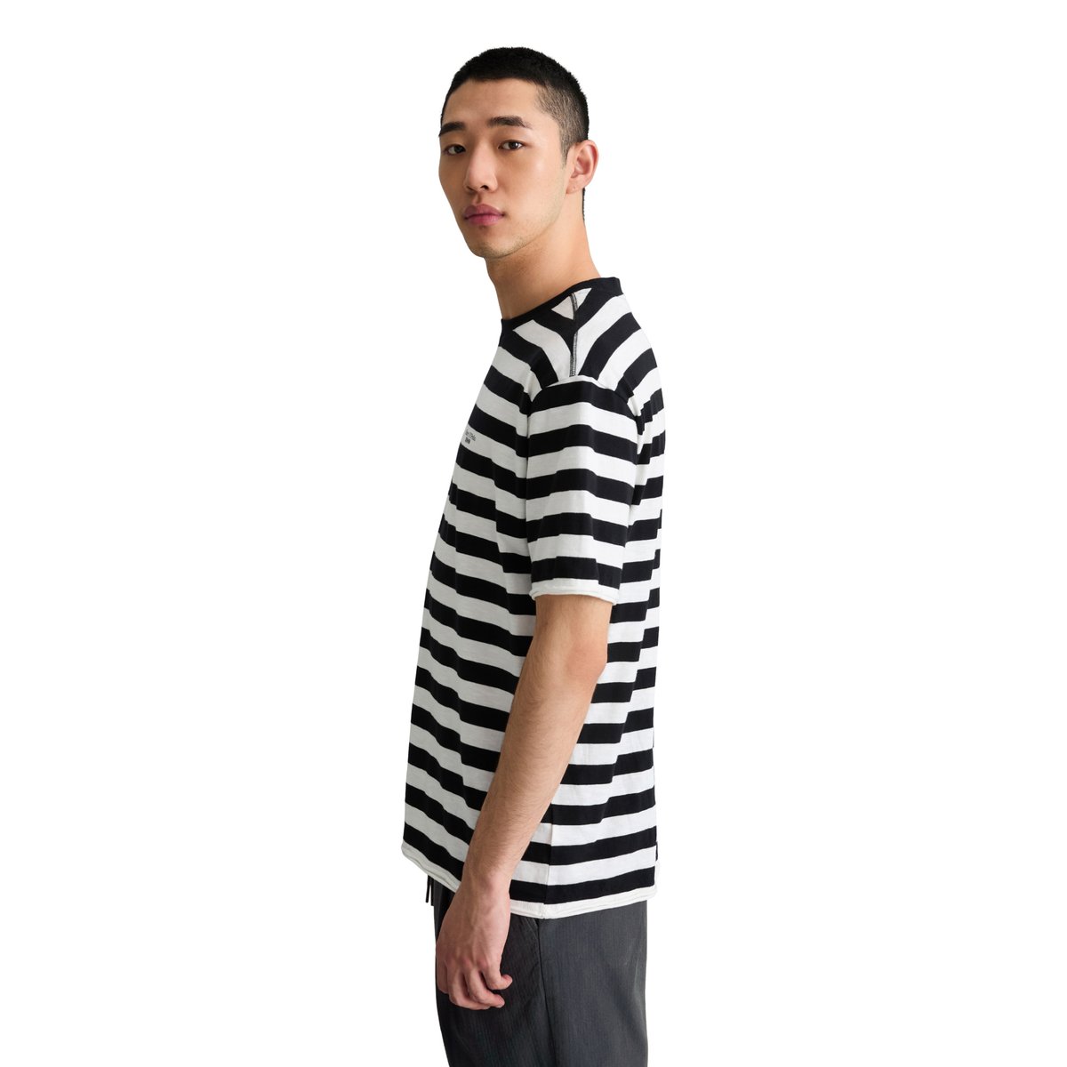 T-shirt relaxed en coton bio doux noir, MARC O’POLO DENIM