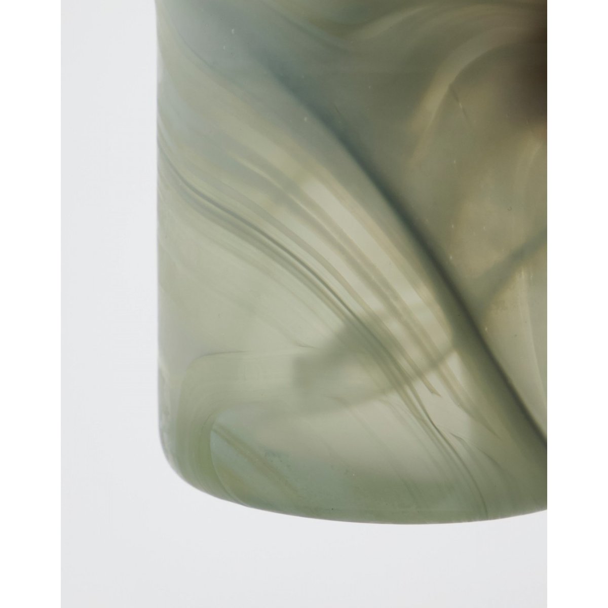 Lot de 2 photophores en verre Kae gris, HOUSE DOCTOR