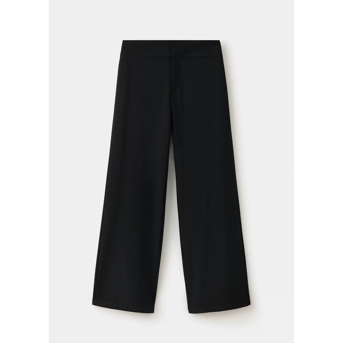 Pantalon droit taille normale noir, MANGO TEEN