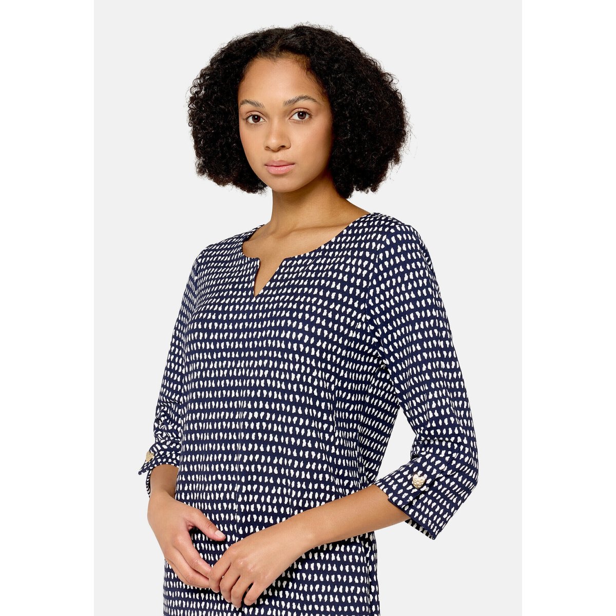 Robe casual à motifs bleu/blanc, CARTOON