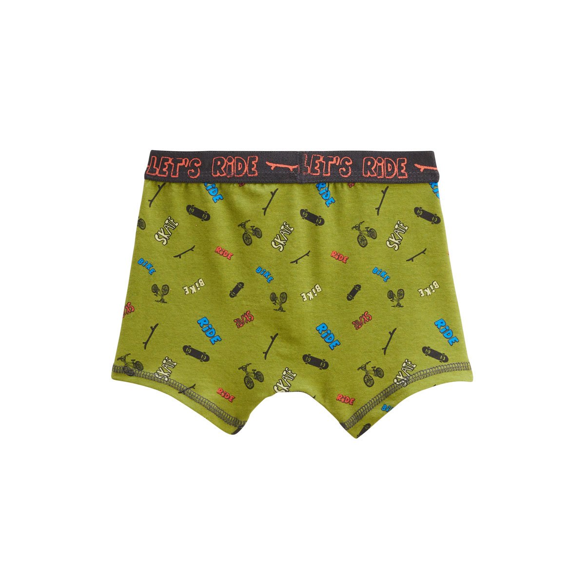 Lot de 2 boxers garçon Cycling vert, PETIT BEGUIN