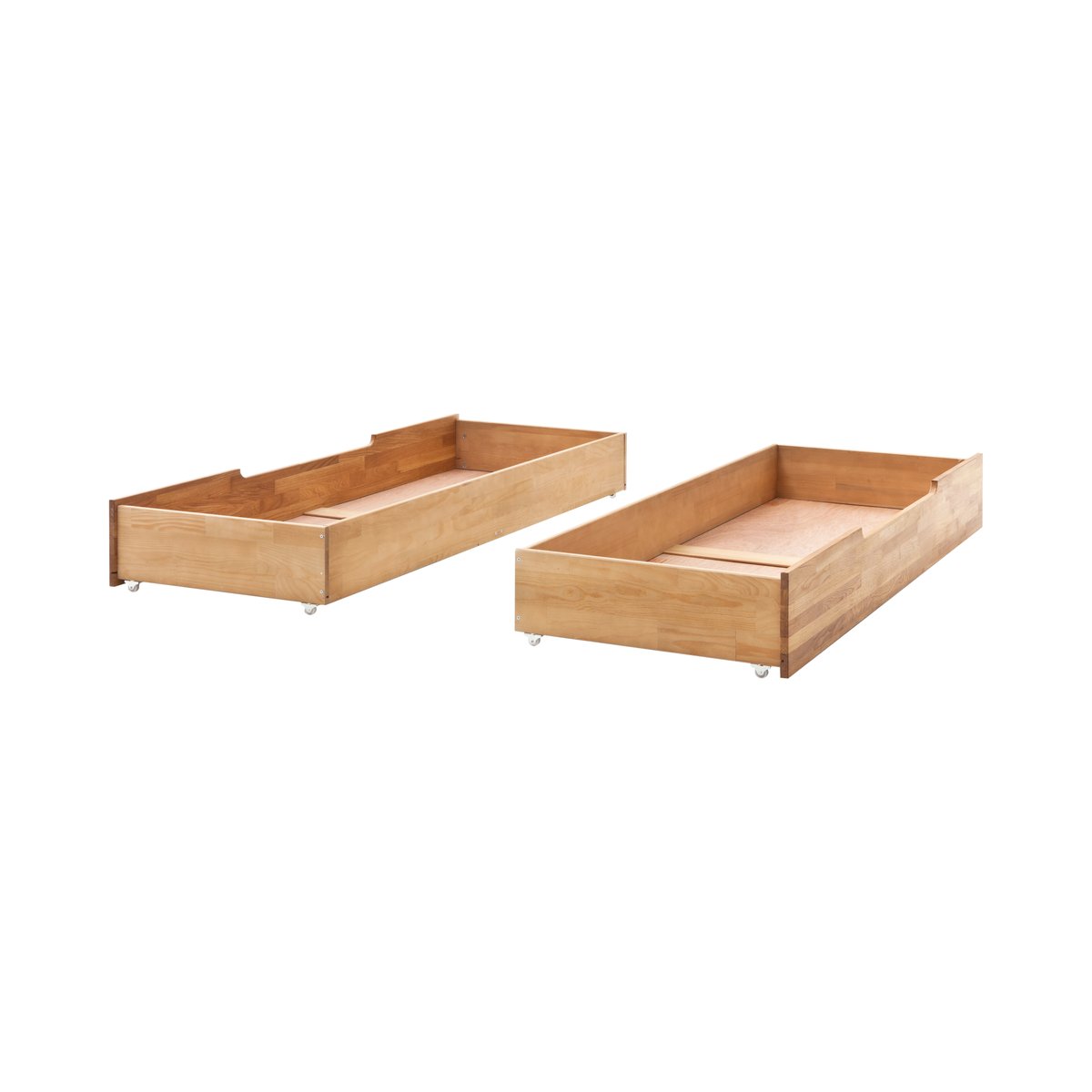 Lot de 2 tiroirs Charly pour lit de la même collection 180 x 200 cm couleur unique, CAMIF