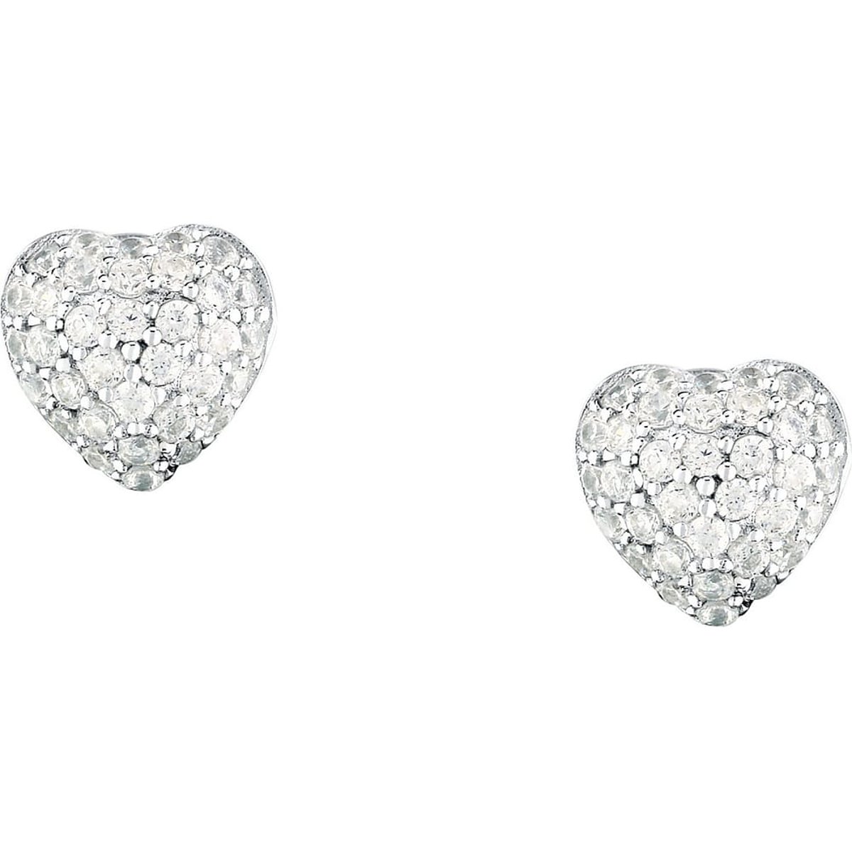 Boucles d'oreilles en Zircon/cubic Zirconia/recycled Silver 925/1000 et Zircon argent, MORELLATO