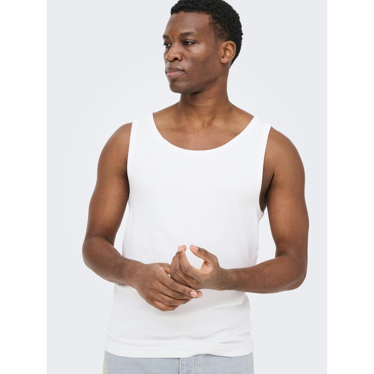 Débardeur bright white, ONLY & SONS