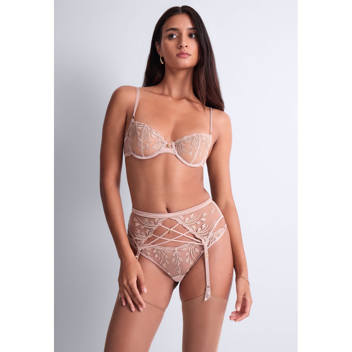 Porte-jarretelles Cosmic Romance rose, AUBADE