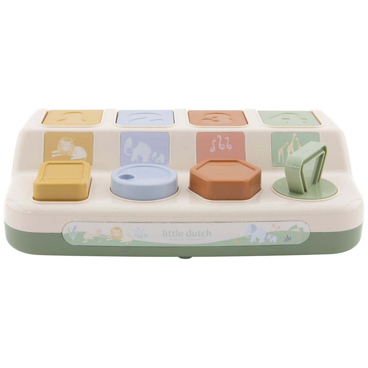 Popup Animaux bleu, jaune, vert, marron, LITTLE DUTCH