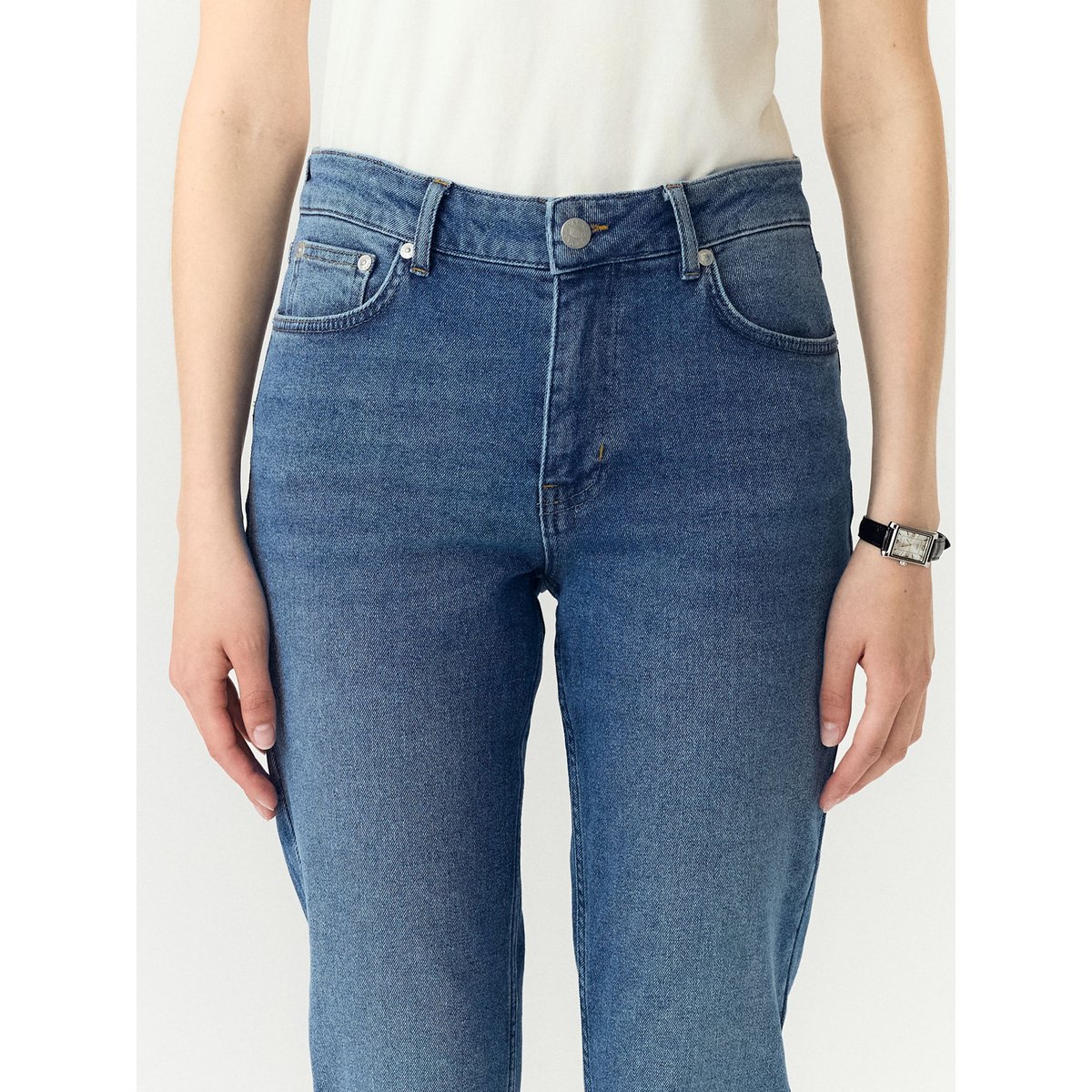 Jean bleu - medium blue denim1, YAS