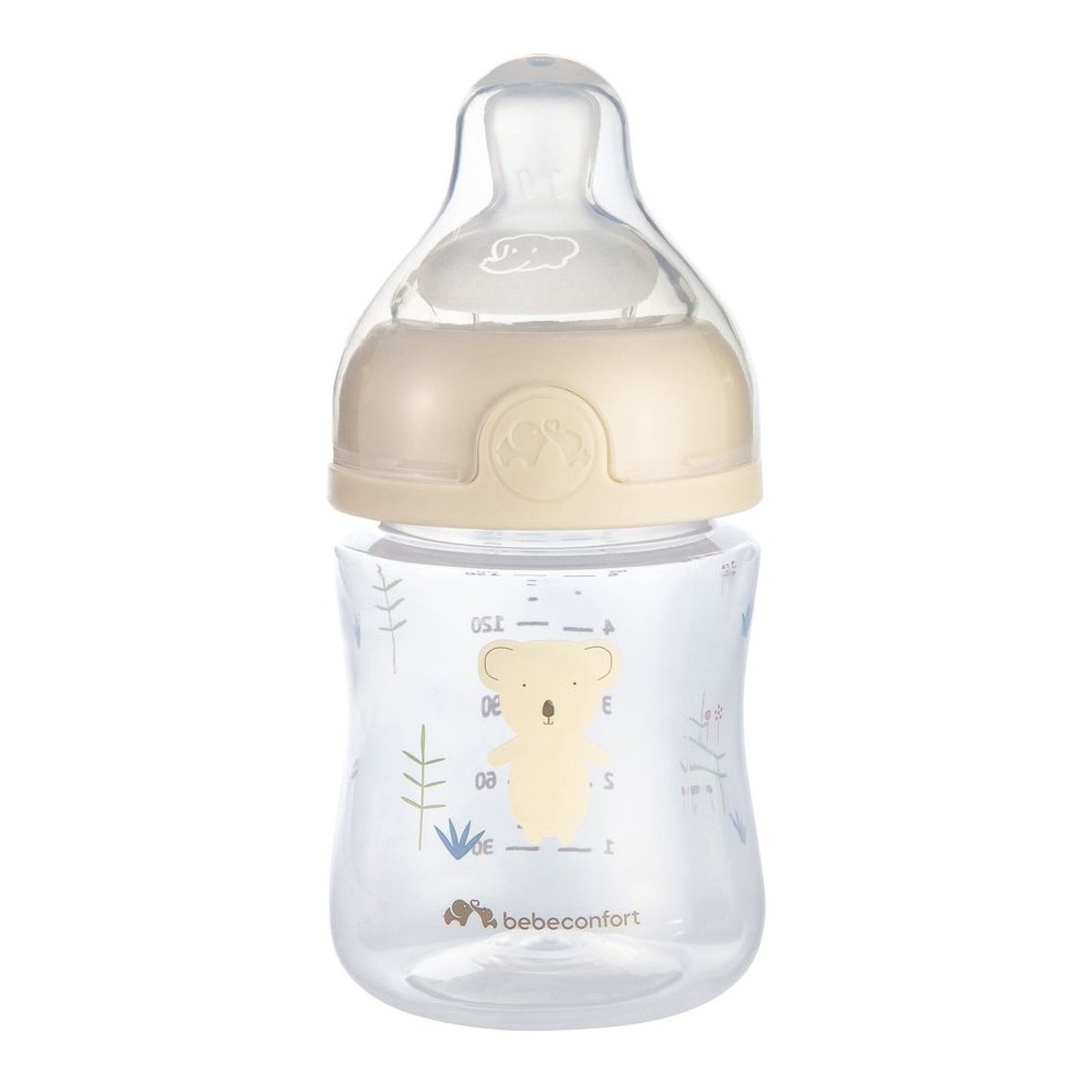 Biberon physio Air 150 ml Sand couleur unique, BEBECONFORT