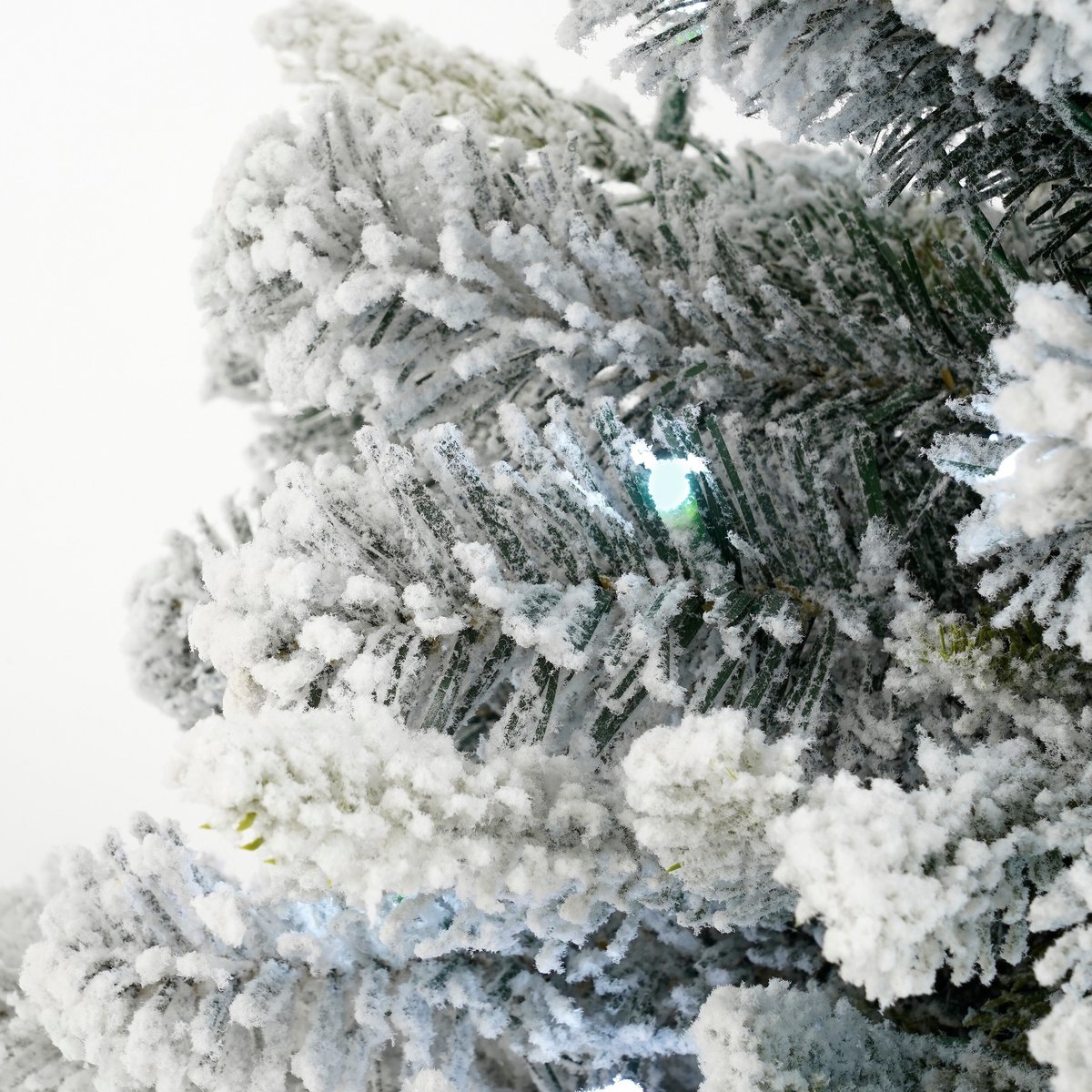 Sapin de Noël artificiel enneigé avec LED H60 cm GRIMSHAW blanc chaud, BLACK BOX TREES
