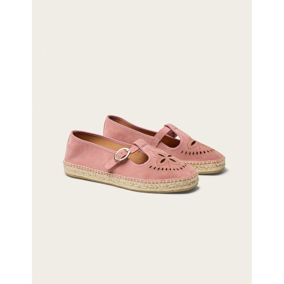 Espadrilles DINA suède rose, ODAJE