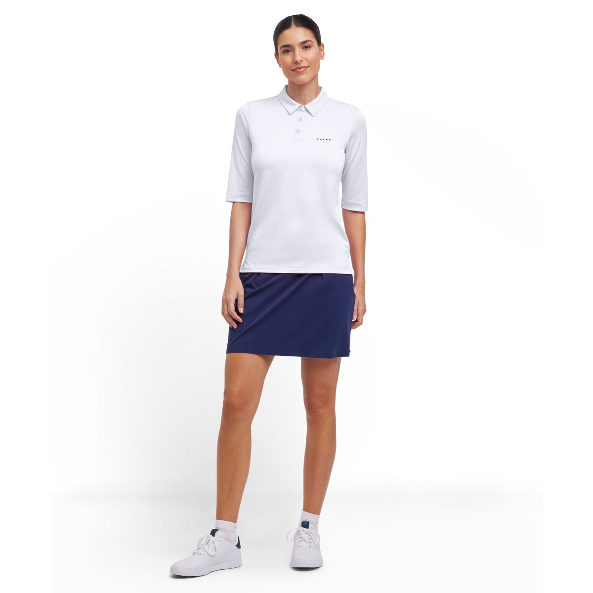 Polo shirt blanc, FALKE