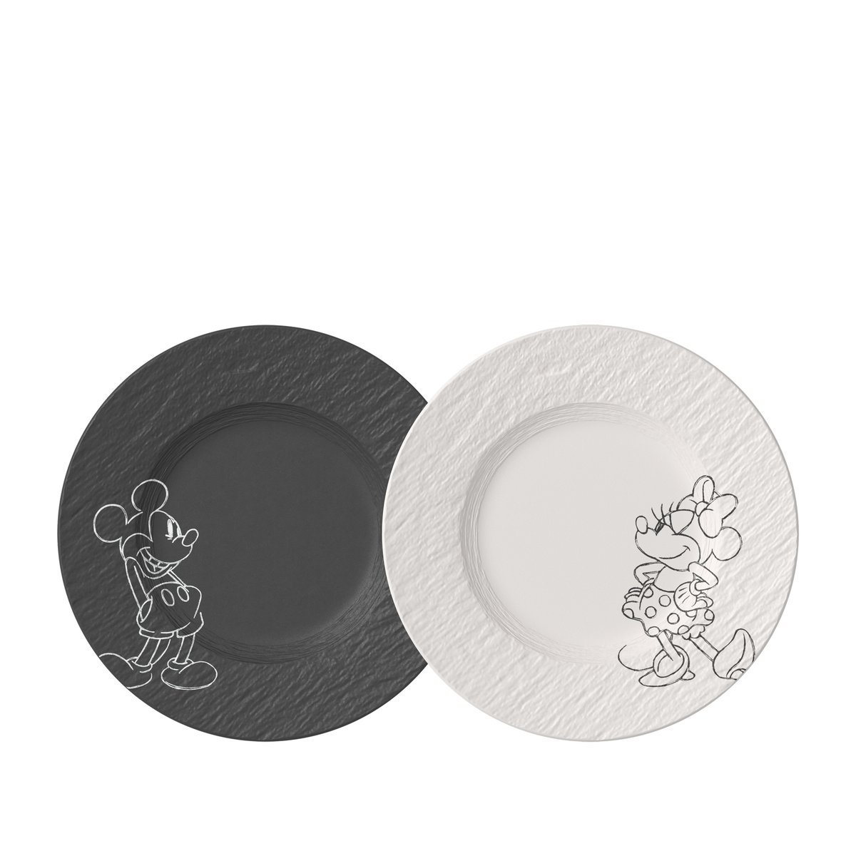 Assiette À Dessert, 2 Pièces MANUFACTURE - MICKEY MOUSE couleur unique, VILLEROY & BOCH
