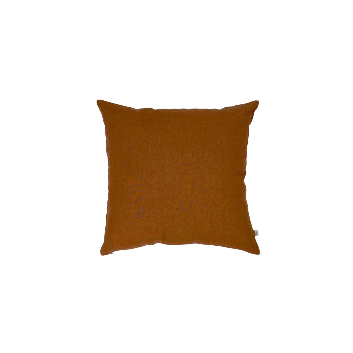 Housse de coussin en lin lavé marron caramel, GABRIELLE PARIS