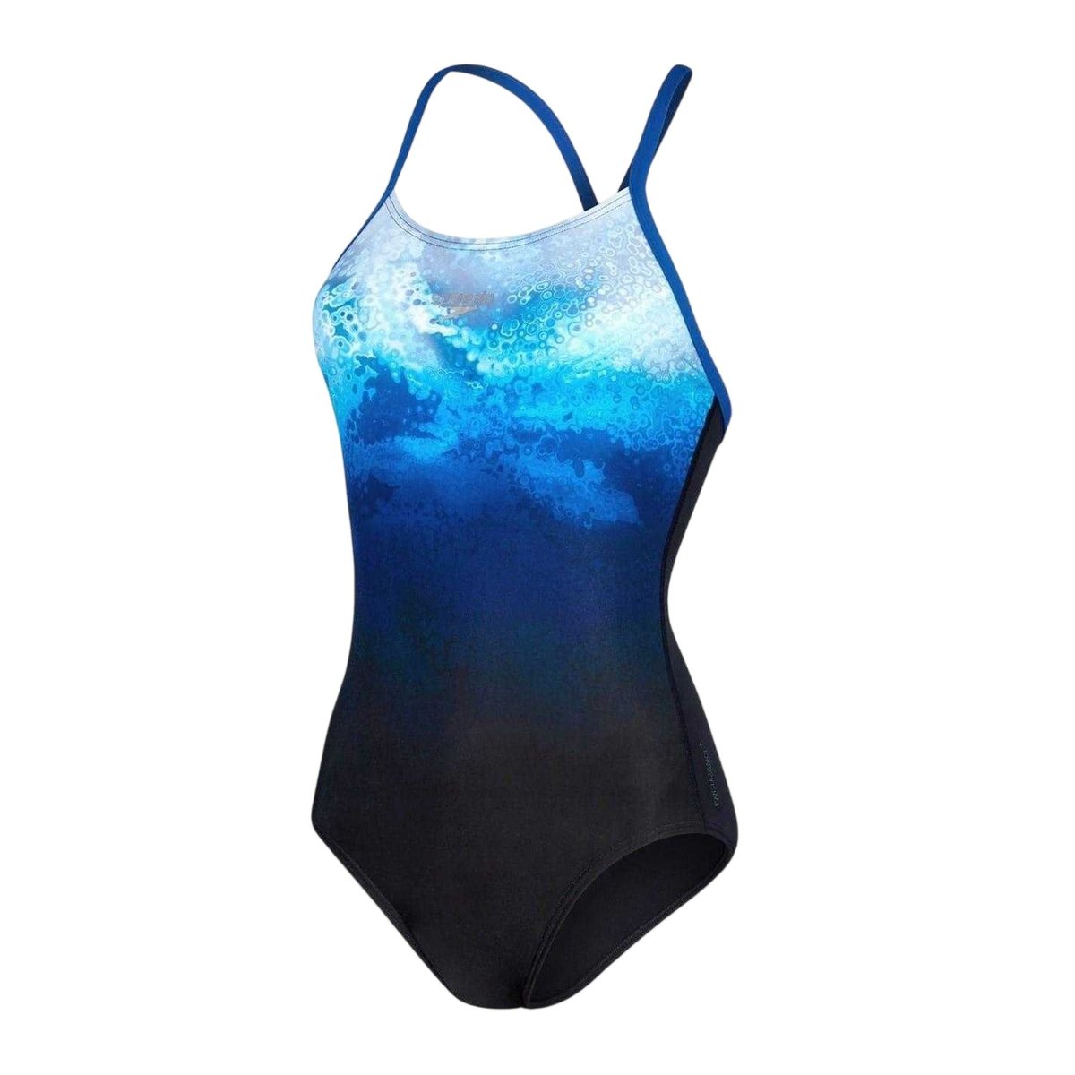 Maillot de bain 1 pièce motif/style abstrait noir, SPEEDO
