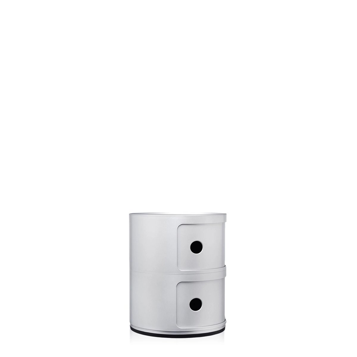Meuble de rangement 2 portes COMPONIBILI argent, KARTELL