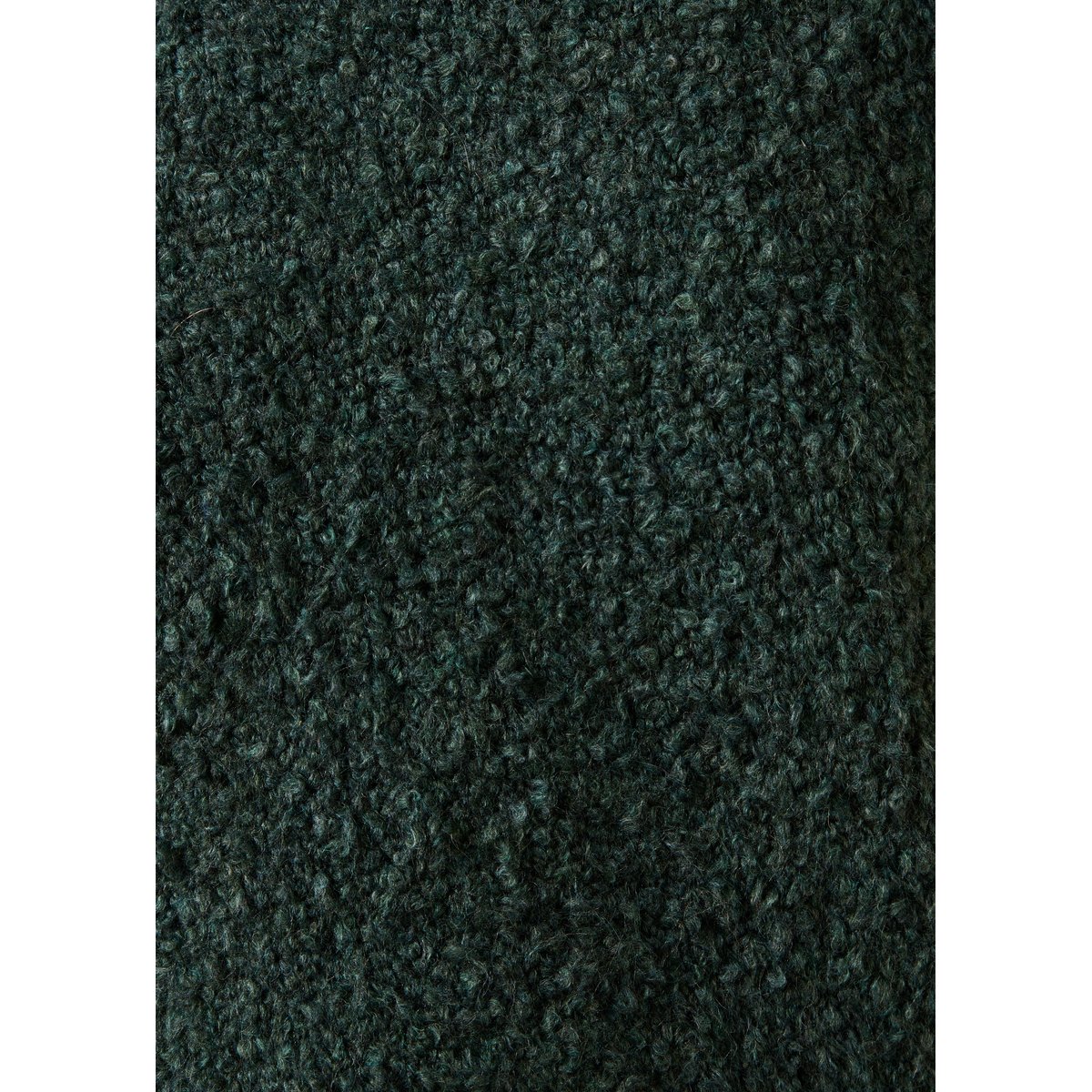 Pull oversize maille bouclette manches longues vert bouteille, LA FEE MARABOUTEE