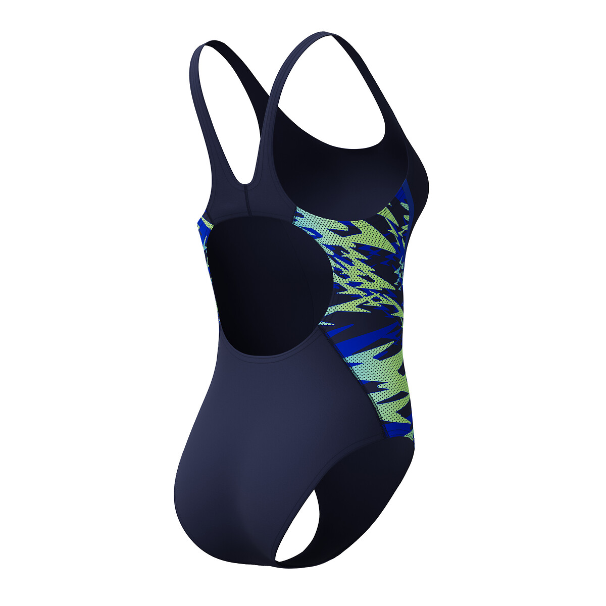 Maillot de bain 1 pièce HYPERBOOM MUSCLEBACK bleu marine imprimé, SPEEDO