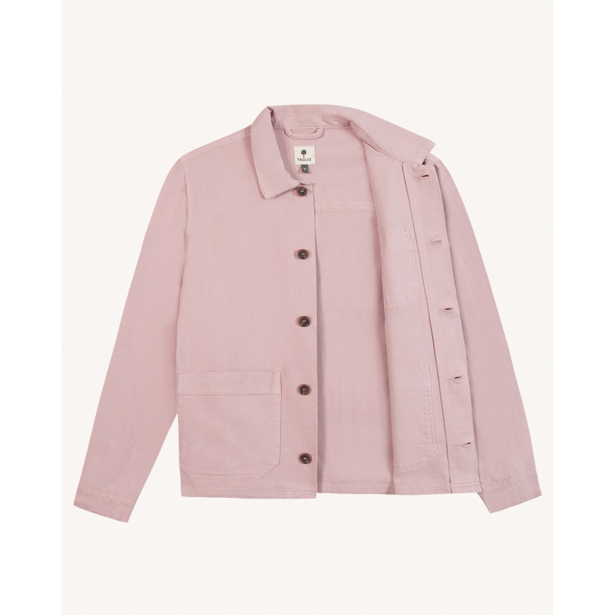 Veste LORGE rose grisé, FAGUO