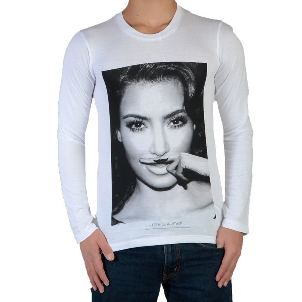 Tee Shirt Kim LS Mixte blanc, LITTLE ELEVENPARIS