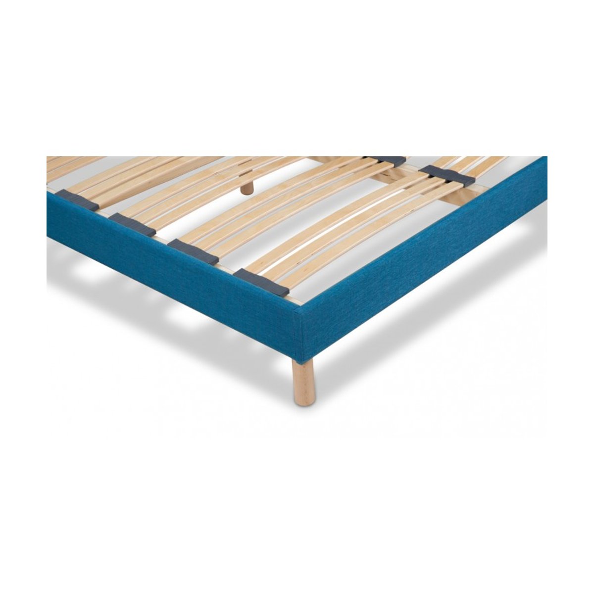 Sommier à lattes Tissu LUMIÈRE turquoise, BELLECOUR