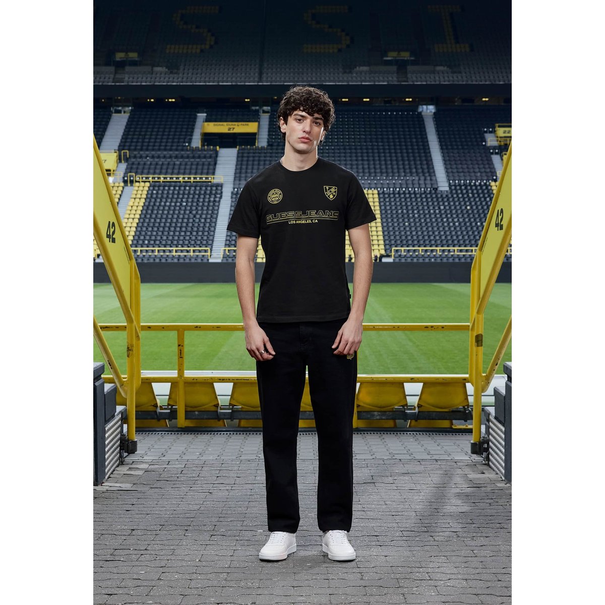 T-Shirt Imprimé Gj X Bvb noir, GUESS JEANS