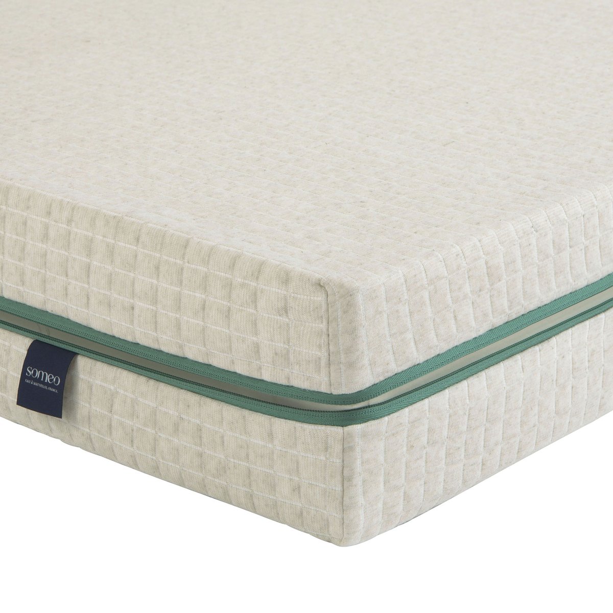 Matelas naturel latex naturel Aube 200 ecru, SOMEO