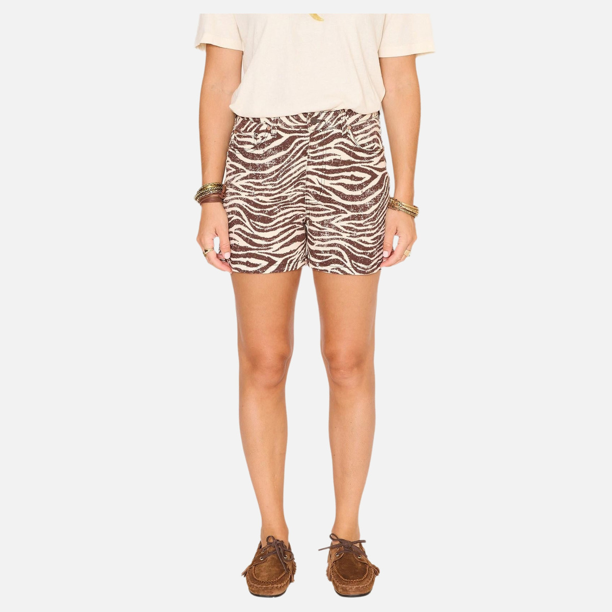 Short THE PLAYA ZANZIBAR PRINT naturel, MKT STUDIO