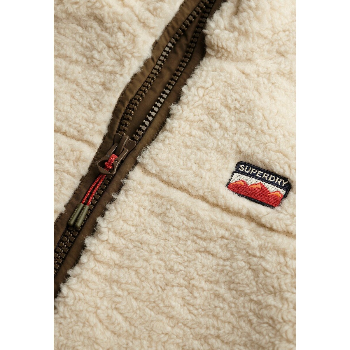 Veste polaire beige/kaki, SUPERDRY