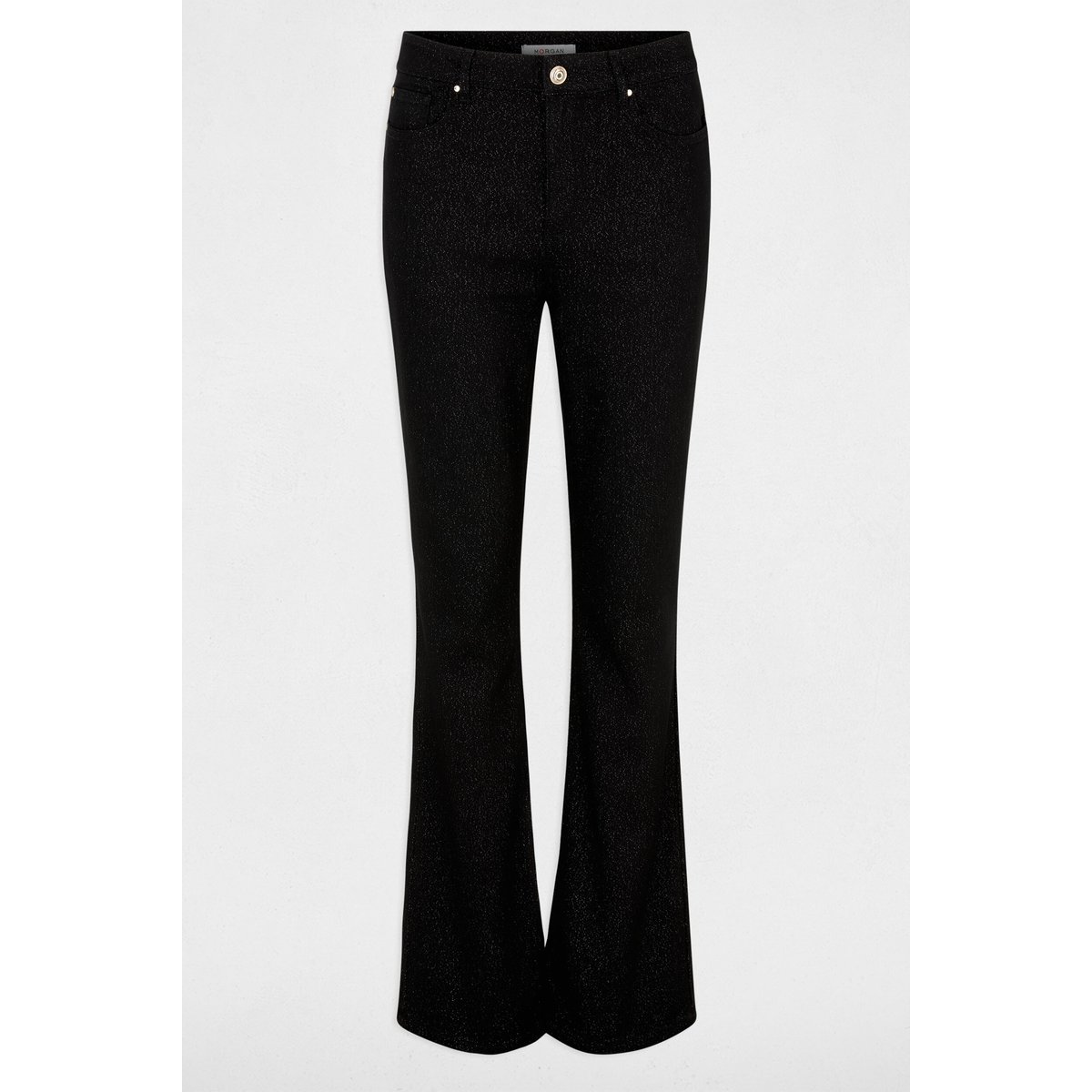 Jean bootcut paillettes noir, MORGAN