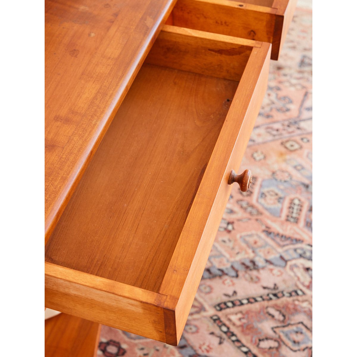 Coiffeuse en bois Louise N°317 - Bon état bois clair, DEBONGOUT