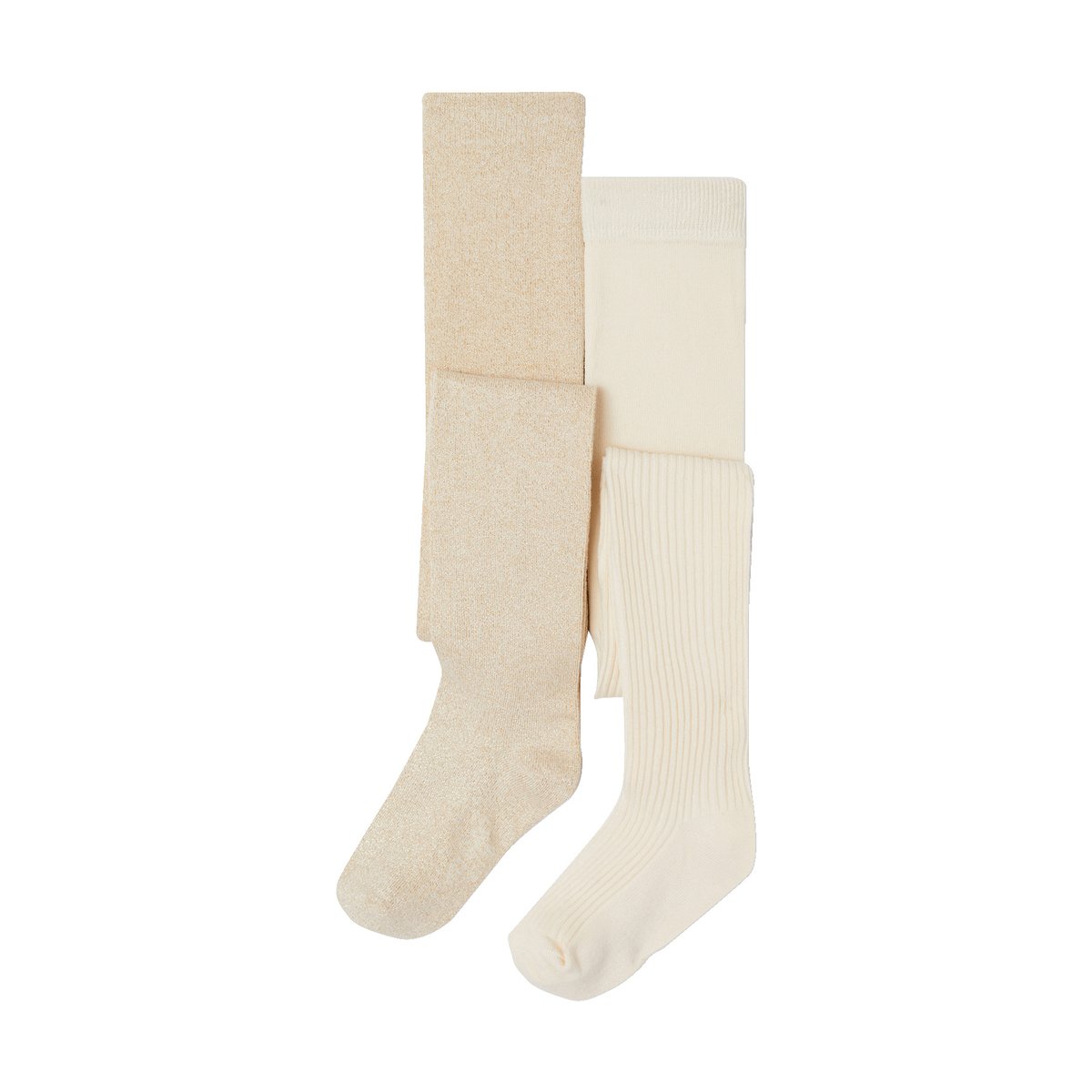 Lot de 2 collants doré, VERTBAUDET